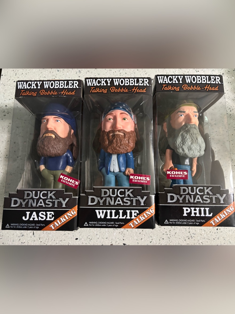 Duck Dynasty Wacky Wobbler Talking Bobble-Heads New
